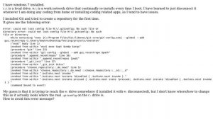 Trying to install and create new git repository for first time - I think disconnected work...