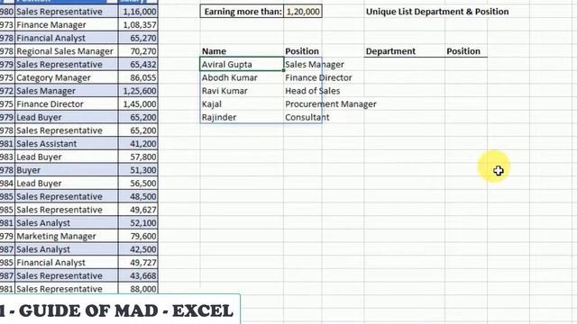 Excel 2021 FILTER Function TRICK for Non Adjacent Columns | Unique , Sort and Filter Trick смотреть онлайн