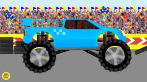 Развивающие мультики про машинки. Машинки: Монстр-трак и цвета