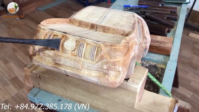 Wood Carving - Toyota PRADO Land Cruiser 2020 - Wooden Car - Amazing Woodworking Techniques смотреть онлайн