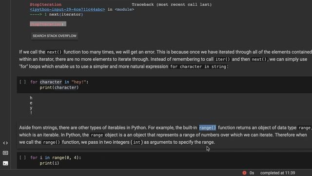 Loops and iterables - Iterables and iterators - Python смотреть онлайн