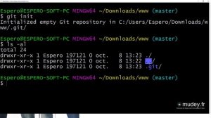 Mudey Formation | Cours 5 Git Création d'un dépôt local Git sur notre machine