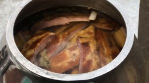 САМЫЙ ПРАВИЛЬНЫЙ ГОРОХОВЫЙ СУП С СУХАРИКАМИ И КОПЧЕНОСТЯМИ В АФГАНСКОМ КАЗАНЕ