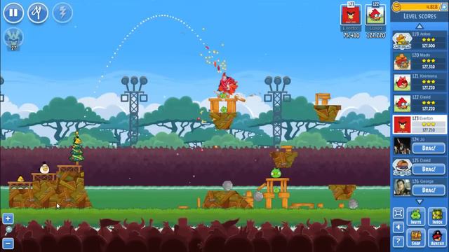 Angry Birds Tournament Week 94 Level 5 - 135 k power ups смотреть онлайн