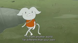 simon traps in shermy's body scene in fiona and cake