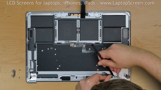 Apple MacBook Pro 15 Model A1707 Teardown and Touch Bar replacement guide.
