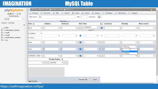 How to Create Table with Collation, Attributes, Default, Auto_Increment, Virtuality #3 | SQL TABLE