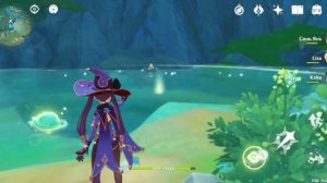 Сцена с лотосами на воде - Геншин Импакт/ A scene with lotuses on the water - Genshin impact