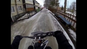 ПИТБАЙК REGULMOTO PILOT 110?#покатушки #мотоцикл #питбайк #зима #нарезки #дрифт #мото