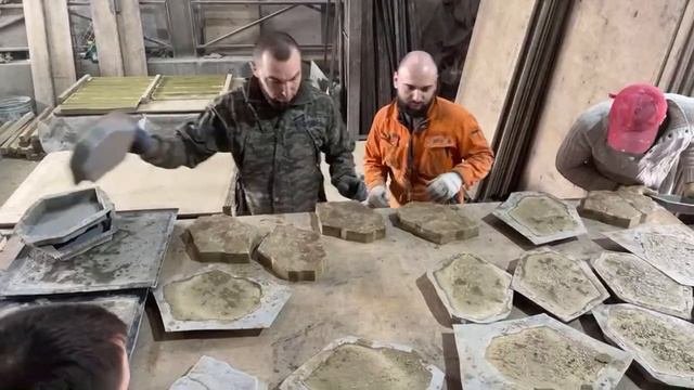 Обучение специалистов из Краснодара технологии Мрамор из бетона – расформовка бетонных изделий