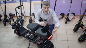 Электроскутер для курьера. Эффективная гидроизоляция White Siberia Mini R 1200!