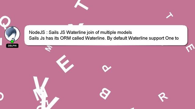 NodeJS : Sails JS Waterline join of multiple models