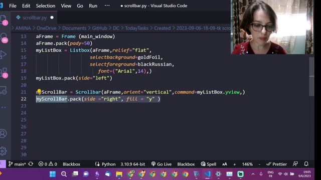 How To Use A Scrollbar | Python