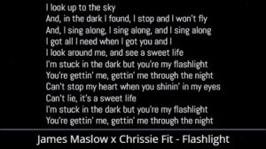 James Maslow x Chrissie Fit - Flashlight (Lyrics)