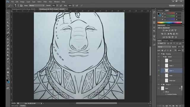 Alien Concept Art # 2 Speed Drawing/Painting смотреть онлайн