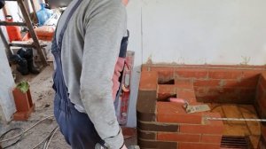 Печь отопительно-варочная в загородном доме.