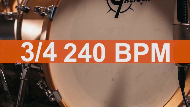 🔴 240 BPM 3/4 Kick Drum Metronome смотреть онлайн