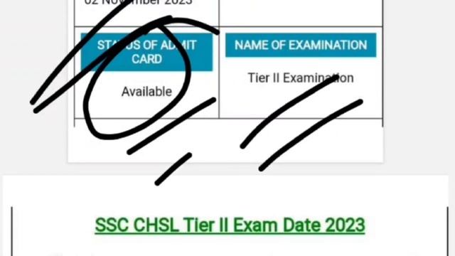 SSC CHSL Tier-ll Exam date Out Now 2023 | Region Wise Admit Card Out Now | CHSL Admit Card Status |