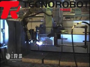 Robot welding of frames