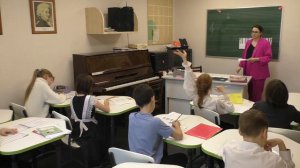 Открытый урок часть 1 по сольфеджио "Интервалы" 3 класс ОРП