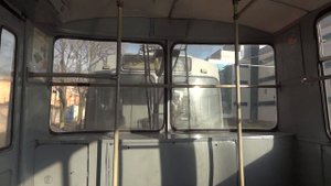 Троллейбусный поезд в Краснодаре (01.2012) - внутри из ведущего