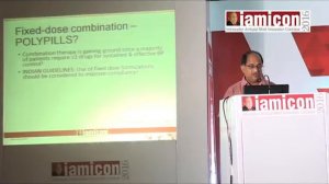Dr. R. Krishnan present insights on Management of Hypertension at Trichy IAMICON 2016