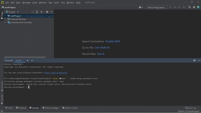PythonOCC configuration in PyCharm IDE смотреть онлайн