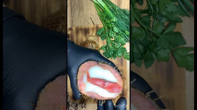 Рыбный рулет холодного копчения с палтусом ?