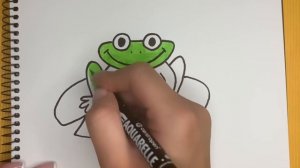 Как просто нарисовать лягушку / How easy is it to draw a frog