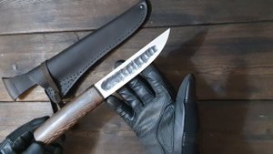 ЯКУТСКИЙ НОЖ ИЗ КОВАНОЙ СТАЛИ Х12МФ!