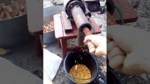 Дробилка для кукурузы с мотором от стиральной машины