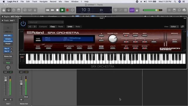 Roland SRX ORCHESTRA VST SOUNDS IN LOGIC PRO X смотреть онлайн