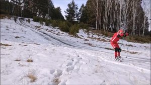 Мини лыжи  Первый взгляд и первый выезд!