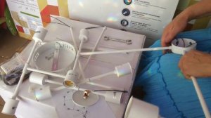 Как собрать люстру в стиле Loft 10 ламп!!!