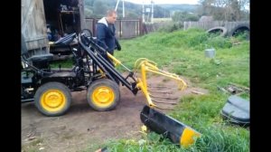 самодельный мини погрузчик