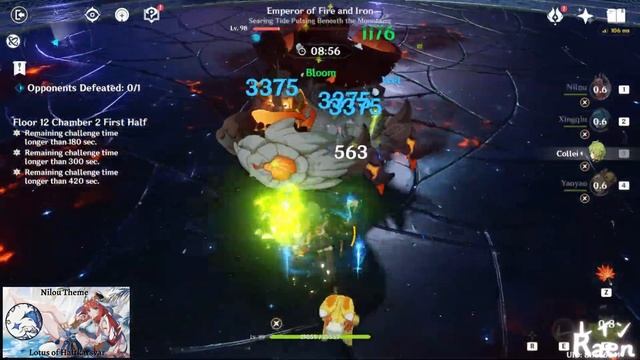 Nilou F2P Bloom / Yoimiya + Yunjin Double Geo 4.0 Floor 12 Spiral Abyss Genshin Impact смотреть онлайн