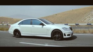 Полная оклейка Mercedes Benz S550 в пленку Avery Satin Pearl White