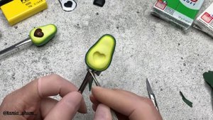 Мастер-класс: Декор ложек "Авокадо" из полимерной глины FIMO/polymer clay tutorial