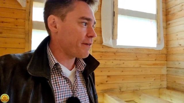 Деревянный дом 8 на 8 с мансардой и тамбуром. Планировка дома. Проект дома от Центра Домостроения