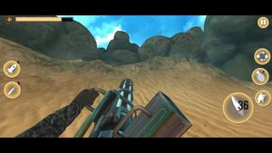 Desert Gunner Battlefield:Offline Machine Gun Game Android Gameplay