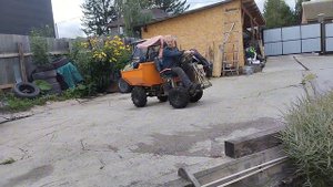 Испытания прототипа электротрактора"Урман"