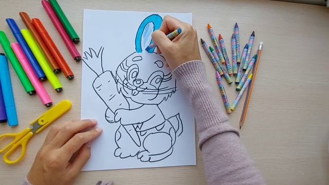 РИСУЕМ ЗАЙЧИКА.ДЕТСКОЕ ТВОРЧЕСТВО.РИСОВАНИЕДЛЯ ДЕТЕЙ смотреть онлайн