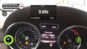 Динамика разгона 0-100 ML350CDI om642 ZDOBA Performance