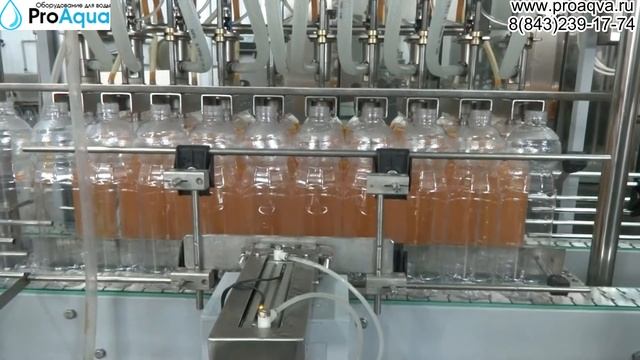 Автоматическая линия розлива газированных напитков до 3000 бут/час