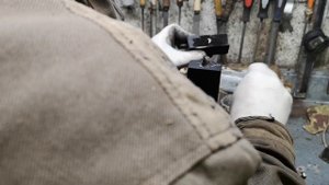 Сборка рукояти , сквозной монтаж