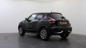 SK64VFT - Nissan Juke 1.6 117 Tekna X-Tronic Auto in Pearl Black Metallic with Sporty Red Interior