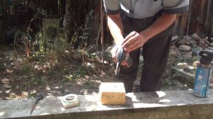 Плавлю коричневый осадок золота