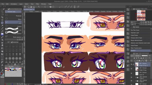 How to DRAW & SHAPE ANIME EYES in Clip Studio Paint Drawing TUTORIAL