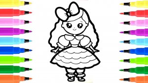 Cómo dibujar una pequeña princesa para niños/How to draw a little princess for children