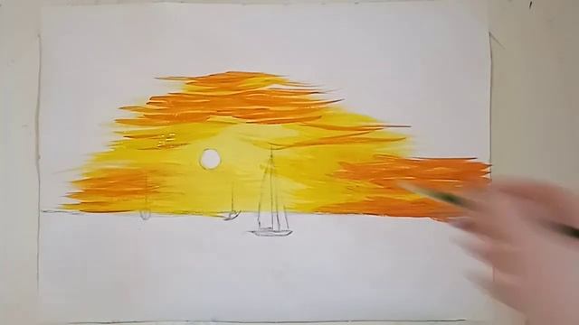 Морской пейзаж (Первое занятие) смотреть онлайн